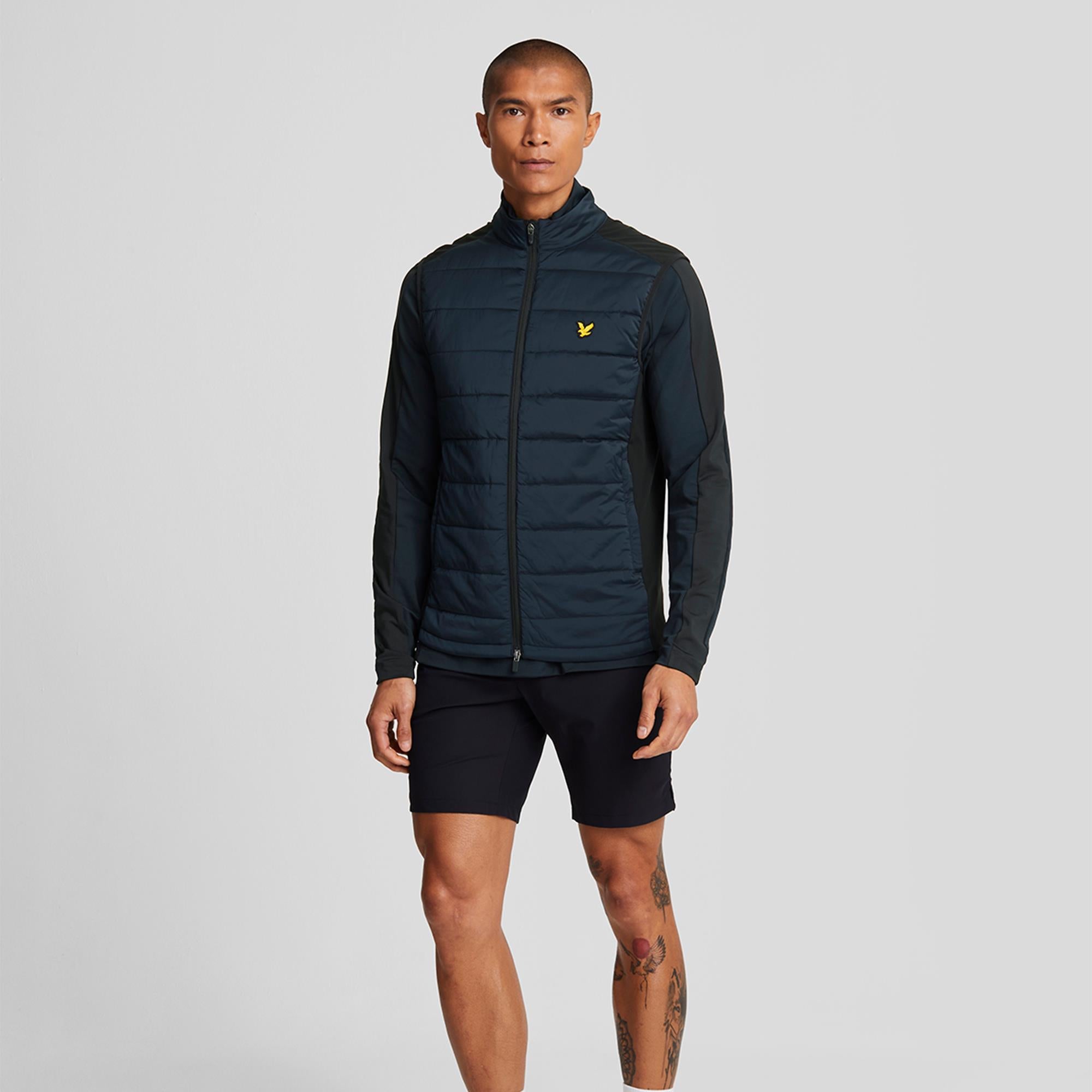 Lyle & Scott Wadded Mens Golf Gilet Dark Navy
